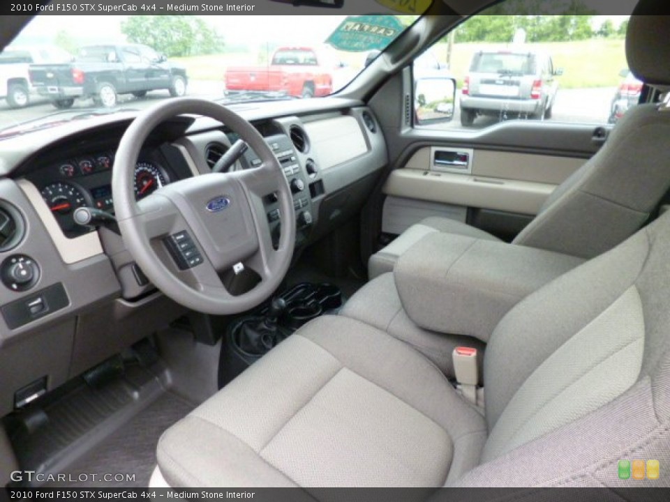 Medium Stone Interior Prime Interior for the 2010 Ford F150 STX SuperCab 4x4 #82302951