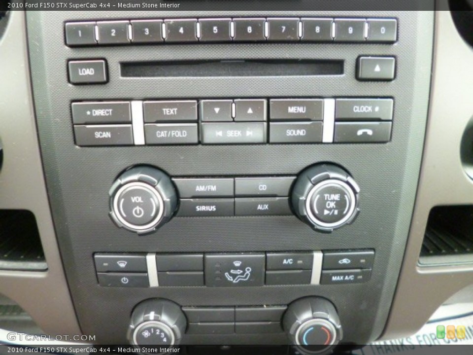 Medium Stone Interior Controls for the 2010 Ford F150 STX SuperCab 4x4 #82302995
