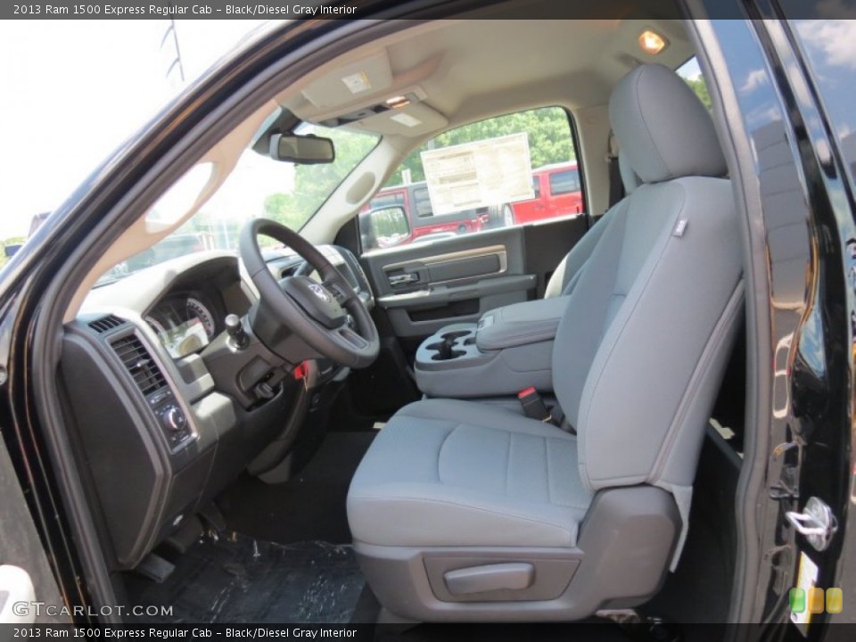 Black/Diesel Gray Interior Photo for the 2013 Ram 1500 Express Regular Cab #82305509