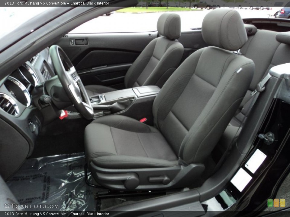 Charcoal Black Interior Front Seat for the 2013 Ford Mustang V6 Convertible #82306218