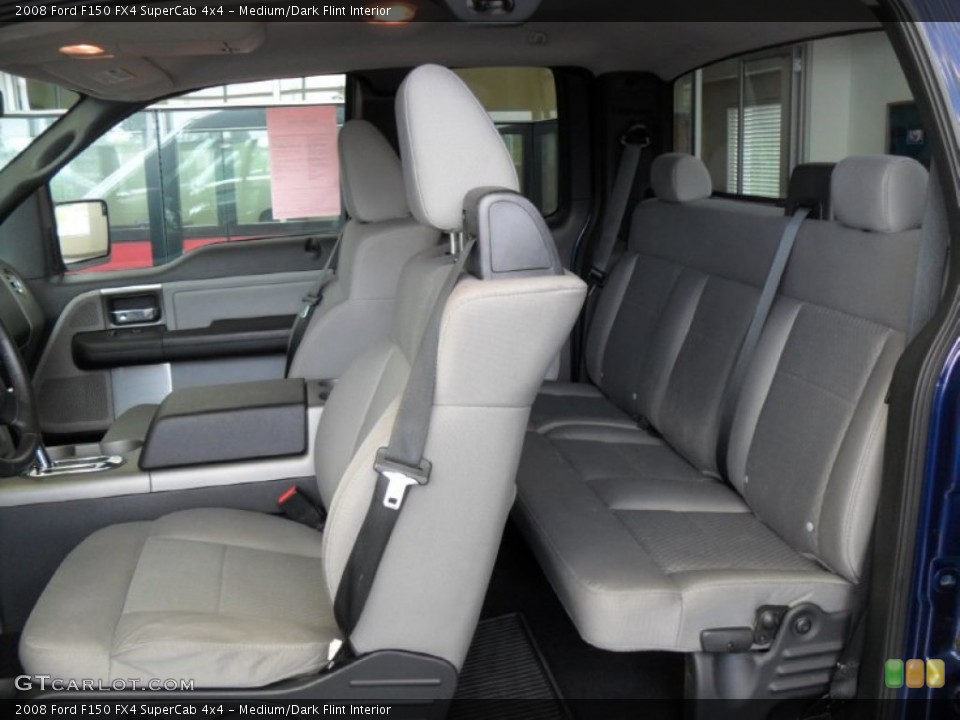 Medium/Dark Flint Interior Rear Seat for the 2008 Ford F150 FX4 SuperCab 4x4 #82306692