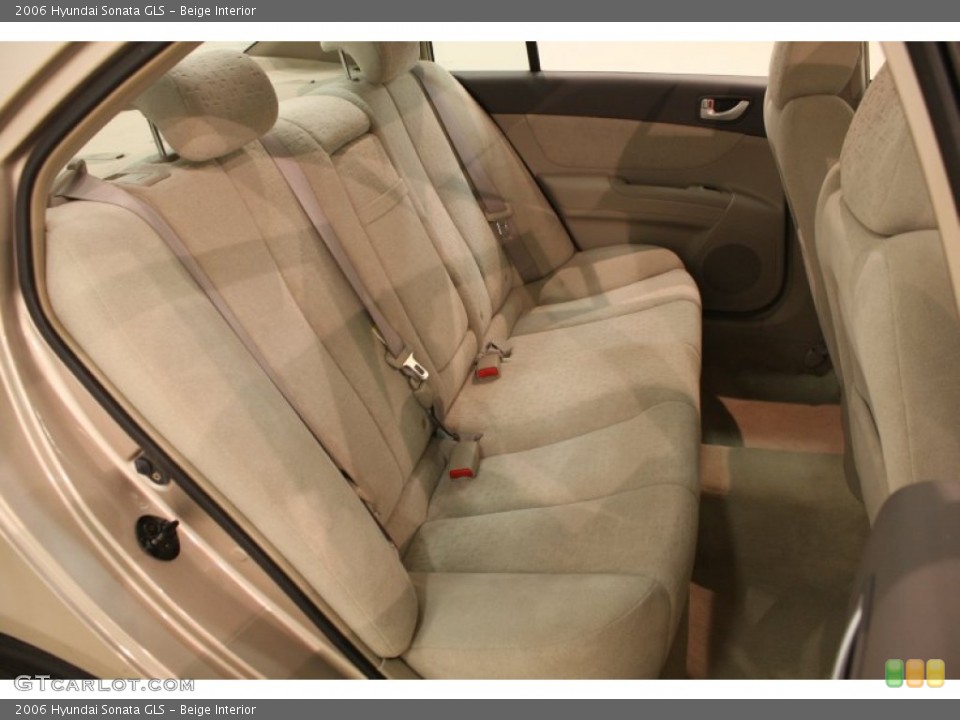 Beige Interior Rear Seat for the 2006 Hyundai Sonata GLS #82310774