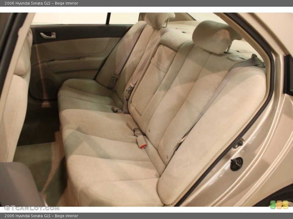 Beige Interior Rear Seat for the 2006 Hyundai Sonata GLS #82310794