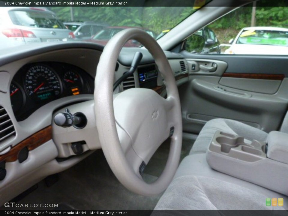 Medium Gray Interior Steering Wheel for the 2004 Chevrolet Impala  #82310803