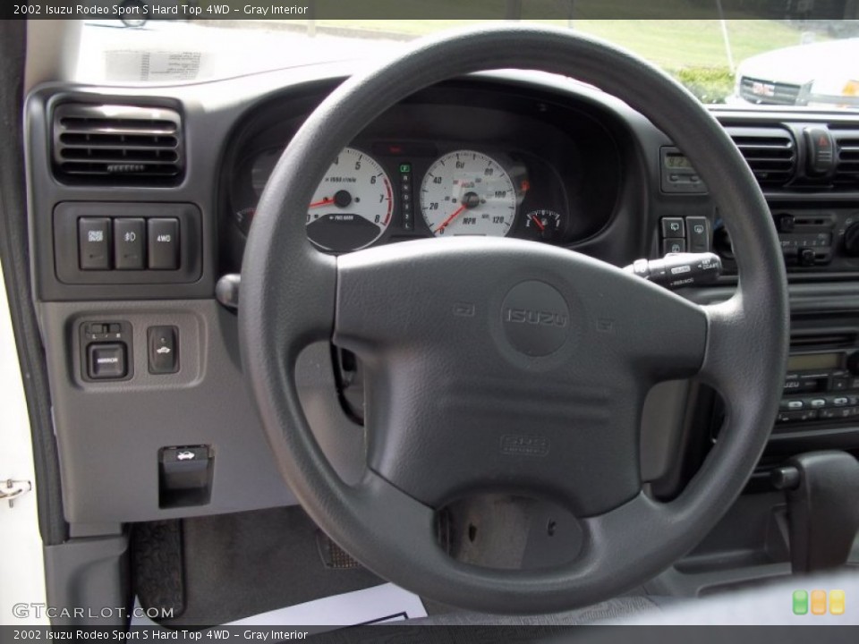 Gray Interior Steering Wheel for the 2002 Isuzu Rodeo Sport S Hard Top 4WD #82312523
