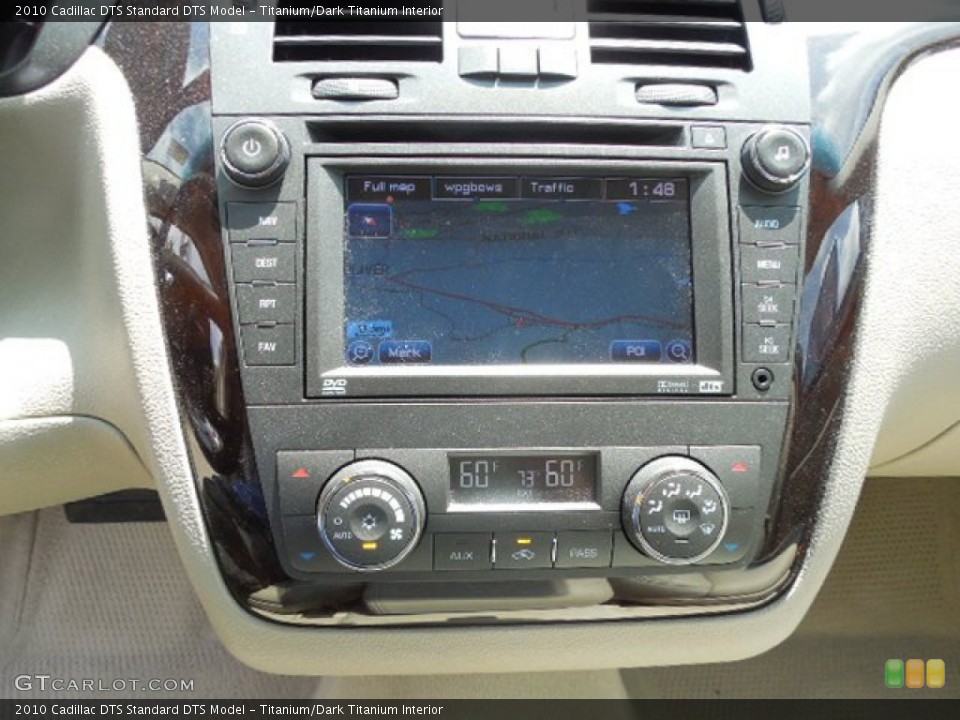 Titanium/Dark Titanium Interior Controls for the 2010 Cadillac DTS  #82312775