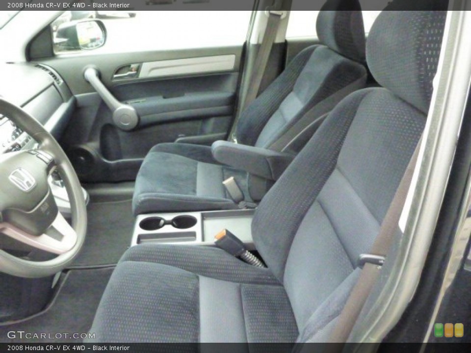 Black Interior Front Seat for the 2008 Honda CR-V EX 4WD #82313053