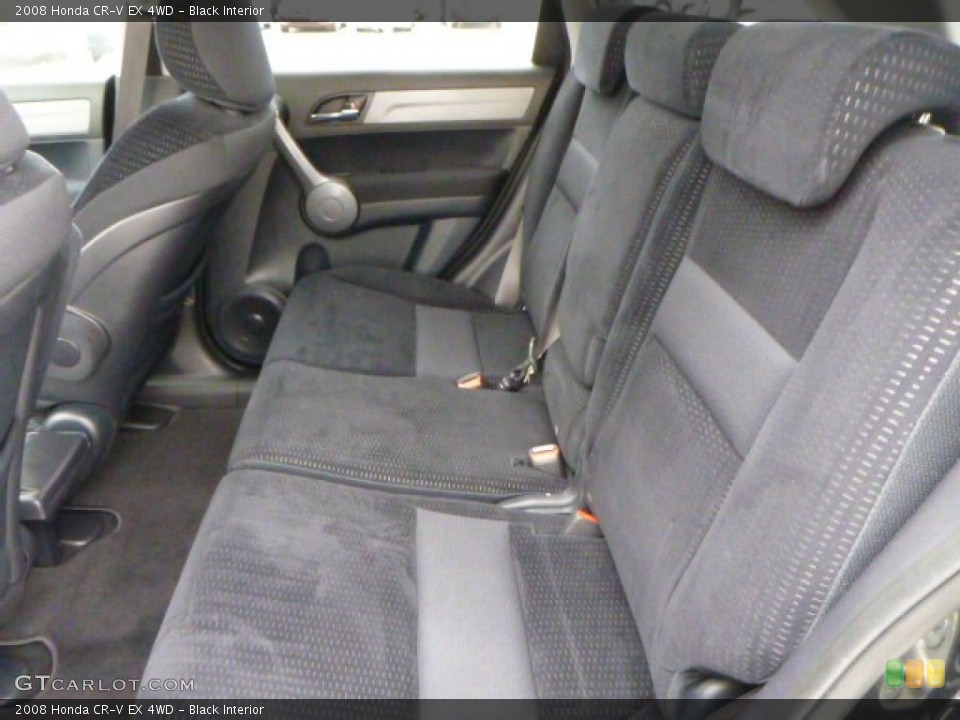 Black Interior Rear Seat for the 2008 Honda CR-V EX 4WD #82313074