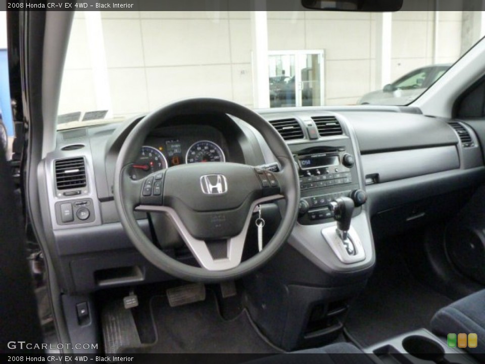 Black Interior Dashboard for the 2008 Honda CR-V EX 4WD #82313102