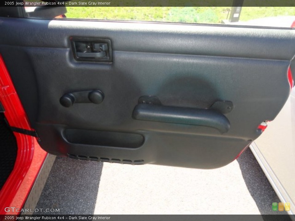 Dark Slate Gray Interior Door Panel for the 2005 Jeep Wrangler Rubicon 4x4 #82313438