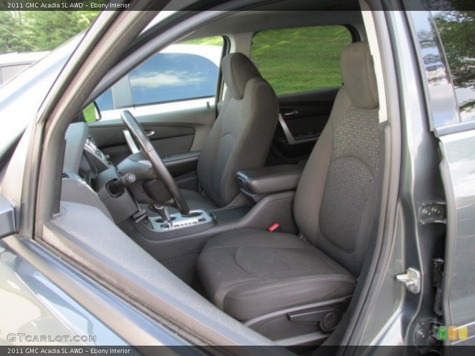 Ebony Interior Front Seat for the 2011 GMC Acadia SL AWD #82314740