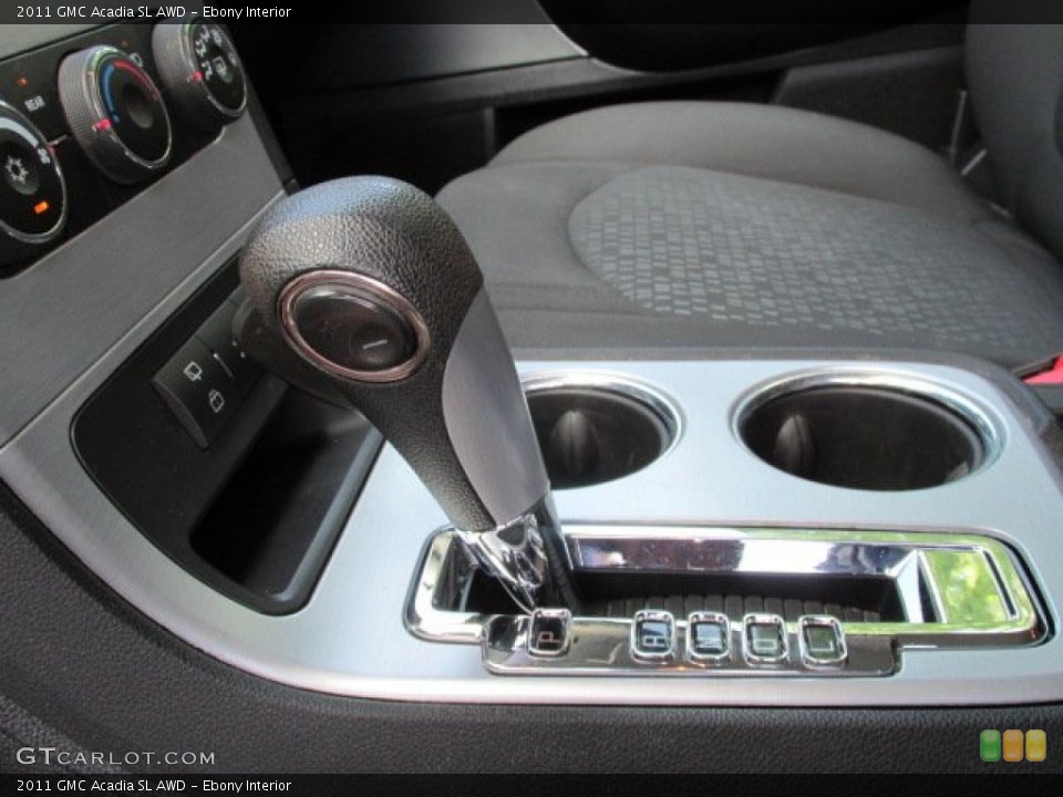 Ebony Interior Transmission for the 2011 GMC Acadia SL AWD #82314817