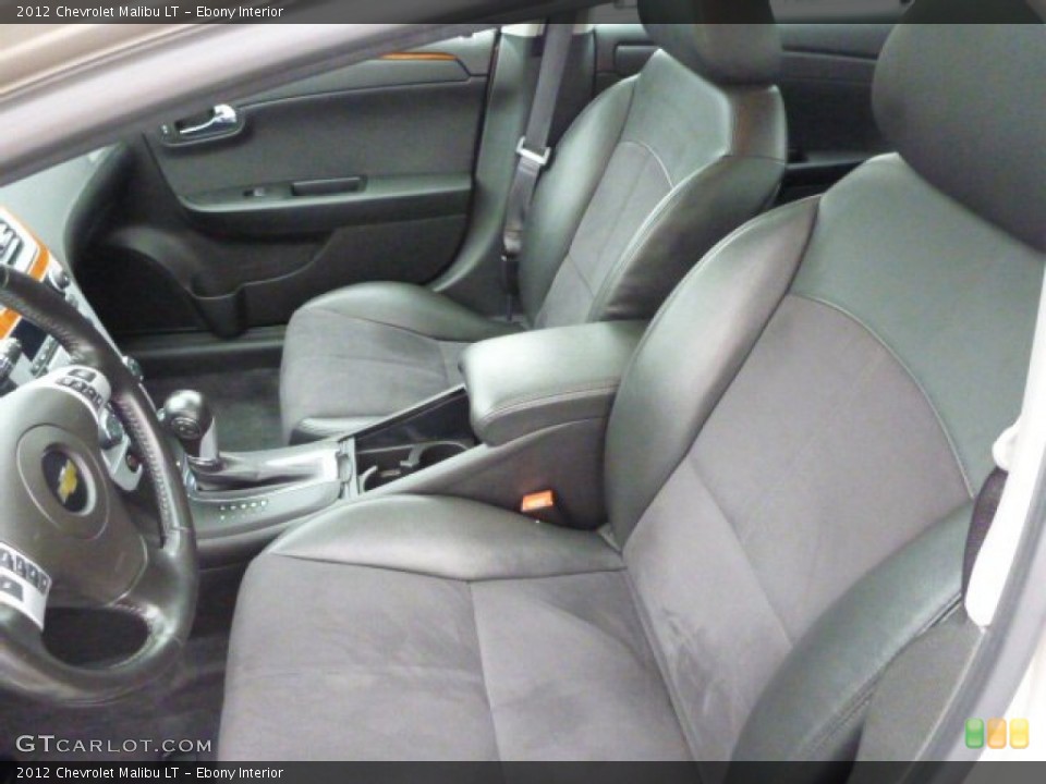 Ebony Interior Front Seat for the 2012 Chevrolet Malibu LT #82315209