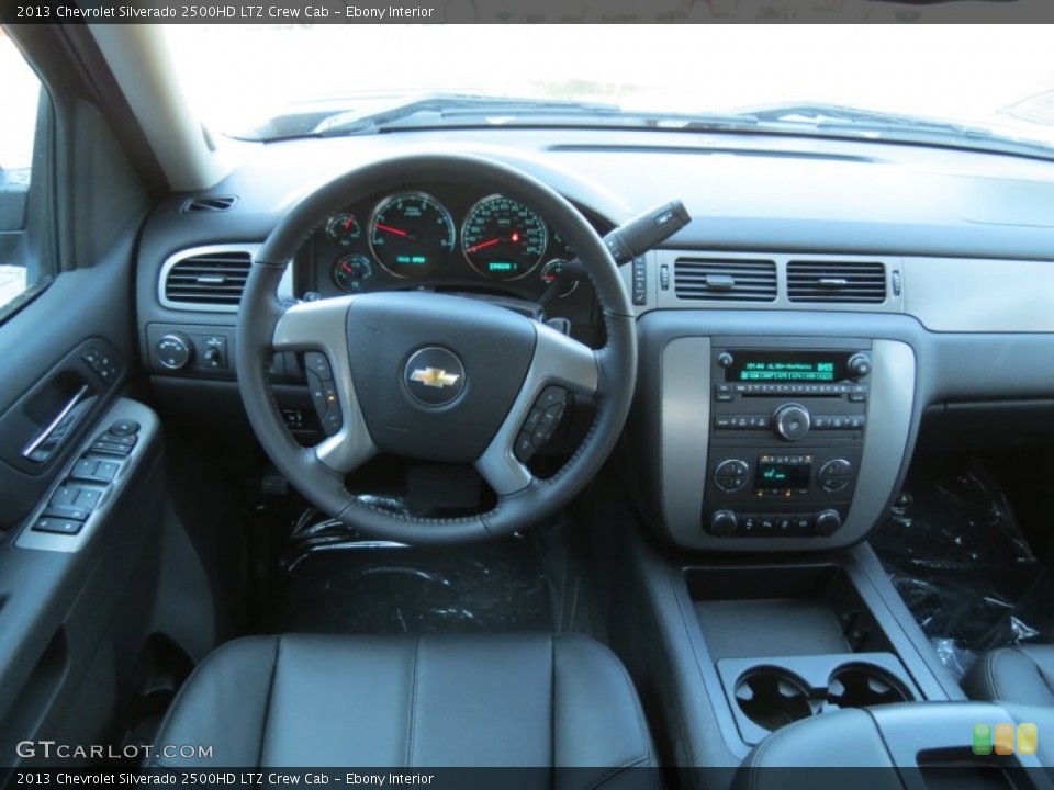 Ebony Interior Dashboard for the 2013 Chevrolet Silverado 2500HD LTZ Crew Cab #82315935