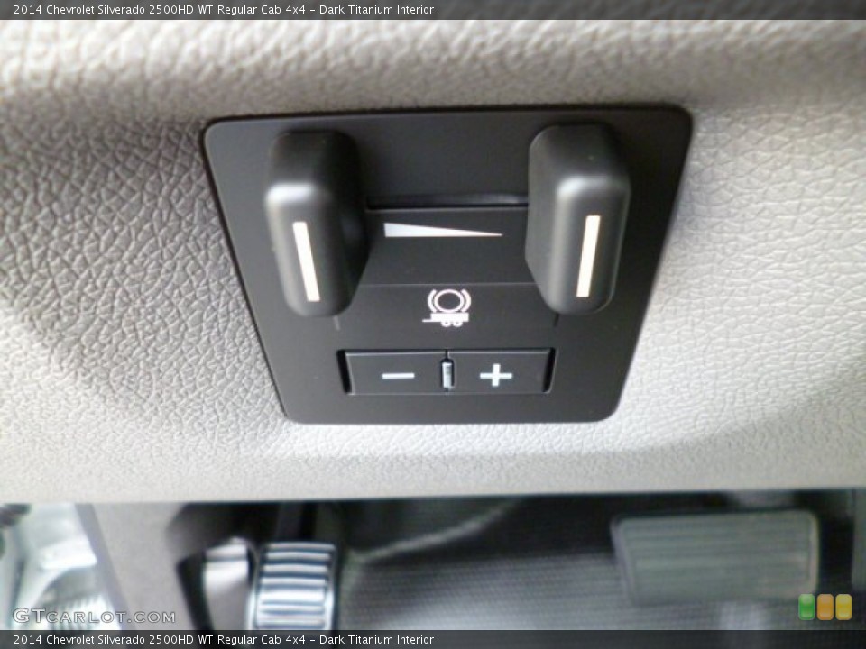 Dark Titanium Interior Controls for the 2014 Chevrolet Silverado 2500HD WT Regular Cab 4x4 #82317857
