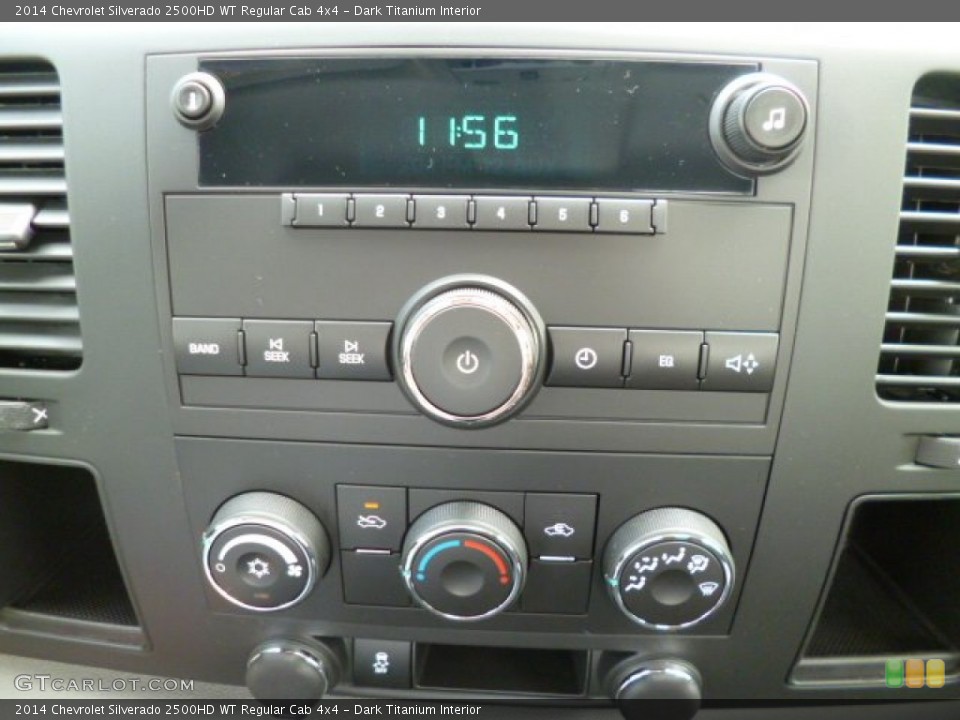 Dark Titanium Interior Controls for the 2014 Chevrolet Silverado 2500HD WT Regular Cab 4x4 #82317872