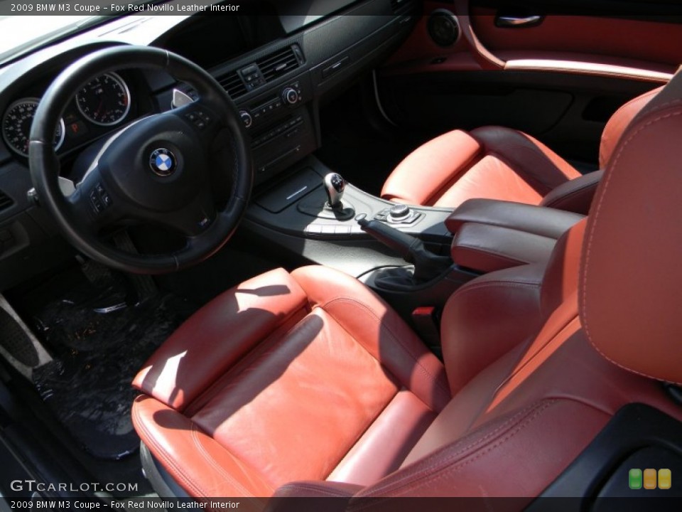 Fox Red Novillo Leather Interior Photo for the 2009 BMW M3 Coupe #82321712