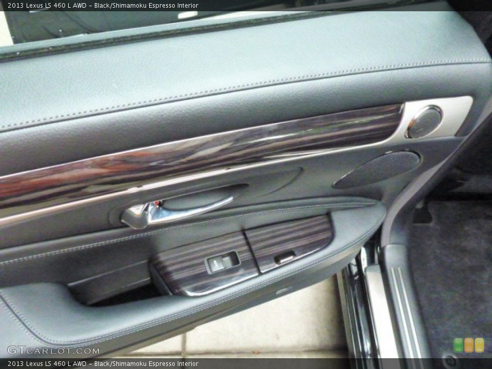 Black/Shimamoku Espresso Interior Door Panel for the 2013 Lexus LS 460 L AWD #82321916