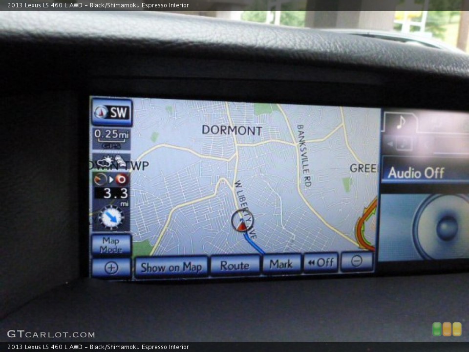 Black/Shimamoku Espresso Interior Navigation for the 2013 Lexus LS 460 L AWD #82321964