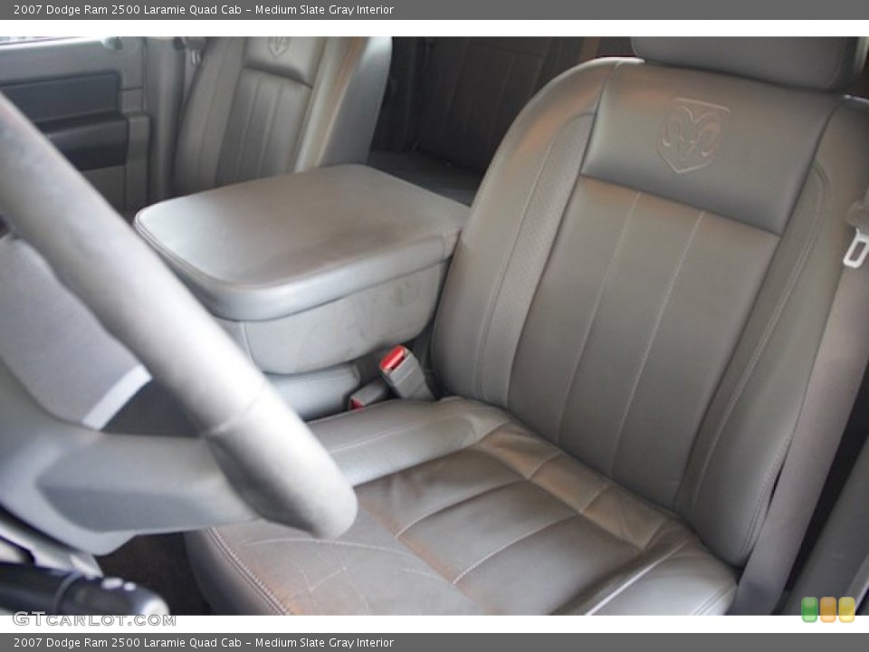 Medium Slate Gray Interior Front Seat for the 2007 Dodge Ram 2500 Laramie Quad Cab #82322336