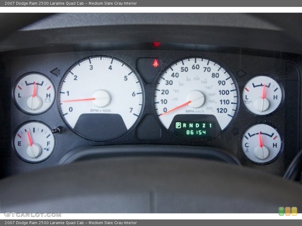 Medium Slate Gray Interior Gauges for the 2007 Dodge Ram 2500 Laramie Quad Cab #82322438