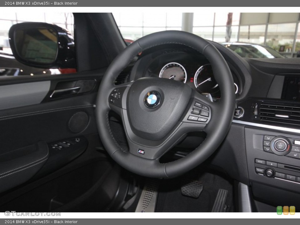 Black Interior Steering Wheel for the 2014 BMW X3 xDrive35i #82323998