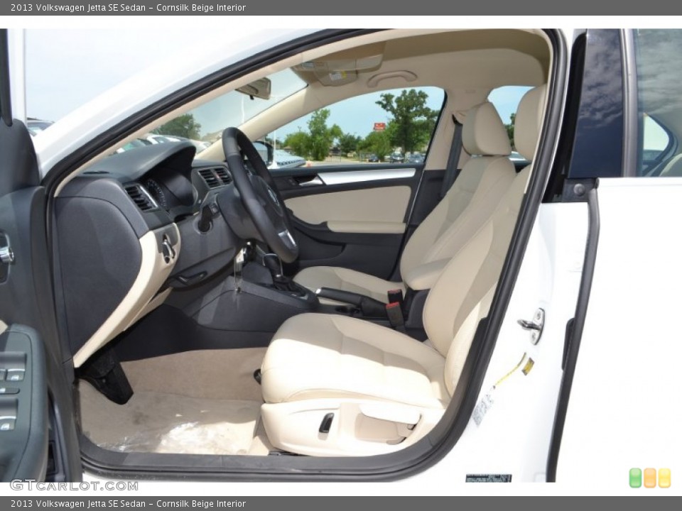 Cornsilk Beige Interior Front Seat for the 2013 Volkswagen Jetta SE Sedan #82326304