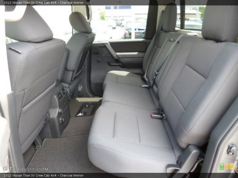 Charcoal Interior Rear Seat for the 2013 Nissan Titan SV Crew Cab 4x4 #82326857