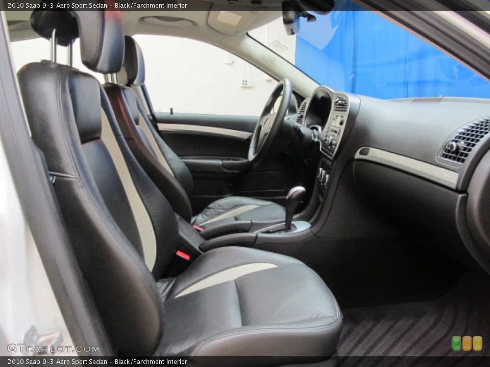 Black/Parchment Interior Front Seat for the 2010 Saab 9-3 Aero Sport Sedan #82328075