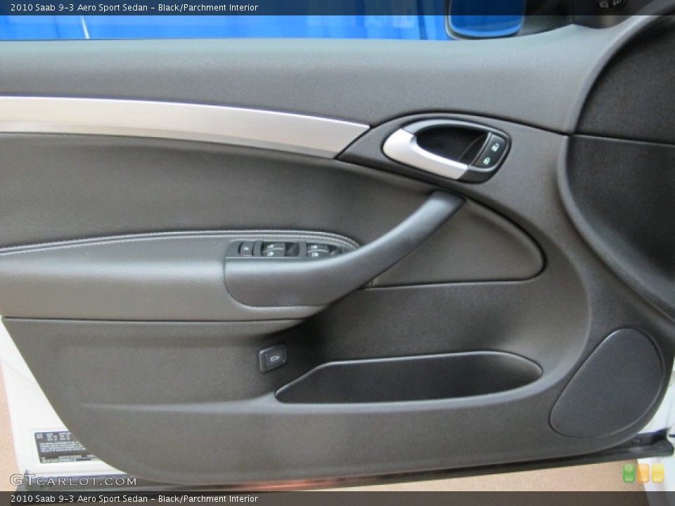 Black/Parchment Interior Door Panel for the 2010 Saab 9-3 Aero Sport Sedan #82328395
