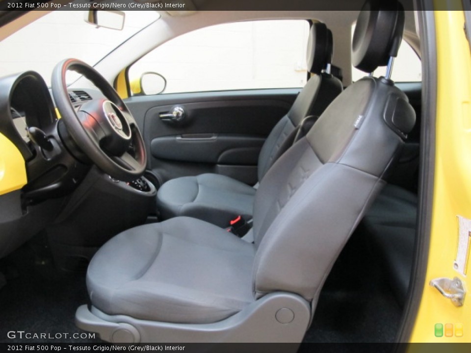 Tessuto Grigio/Nero (Grey/Black) Interior Front Seat for the 2012 Fiat 500 Pop #82329525