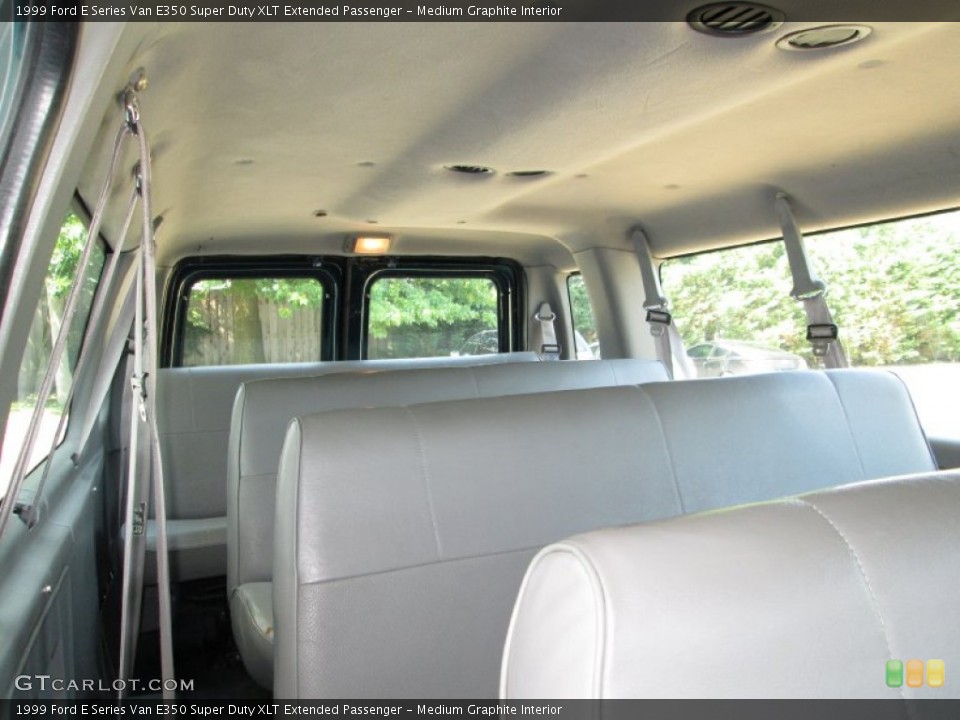 Medium Graphite Interior Rear Seat for the 1999 Ford E Series Van E350 Super Duty XLT Extended Passenger #82329852