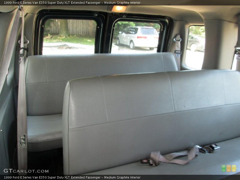 Medium Graphite Interior Rear Seat for the 1999 Ford E Series Van E350 Super Duty XLT Extended Passenger #82329899