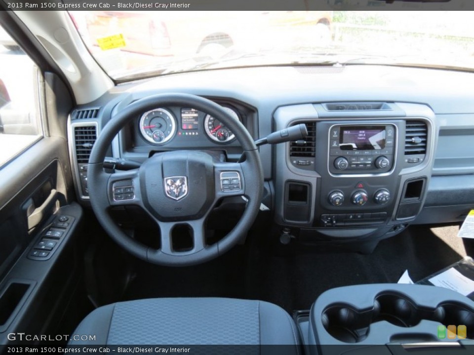 Black/Diesel Gray Interior Dashboard for the 2013 Ram 1500 Express Crew Cab #82329998