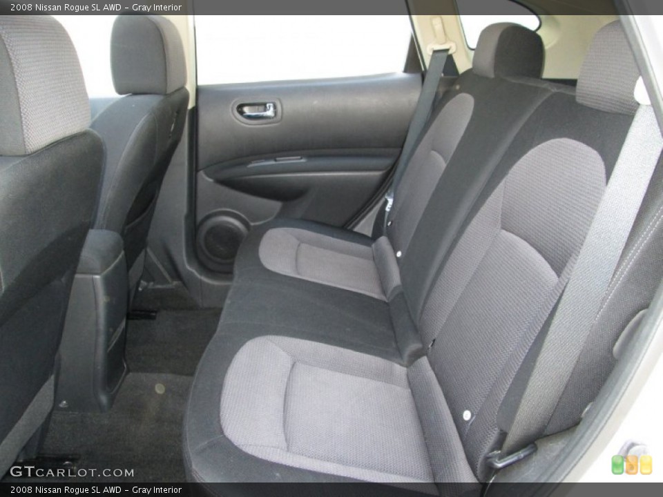 Gray Interior Rear Seat for the 2008 Nissan Rogue SL AWD #82330780