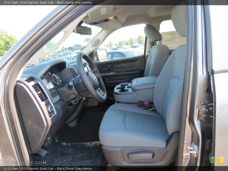 Black/Diesel Gray Interior Photo for the 2013 Ram 1500 Express Quad Cab #82331104