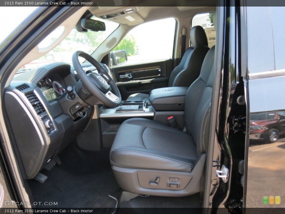 Black Interior Photo for the 2013 Ram 1500 Laramie Crew Cab #82331414