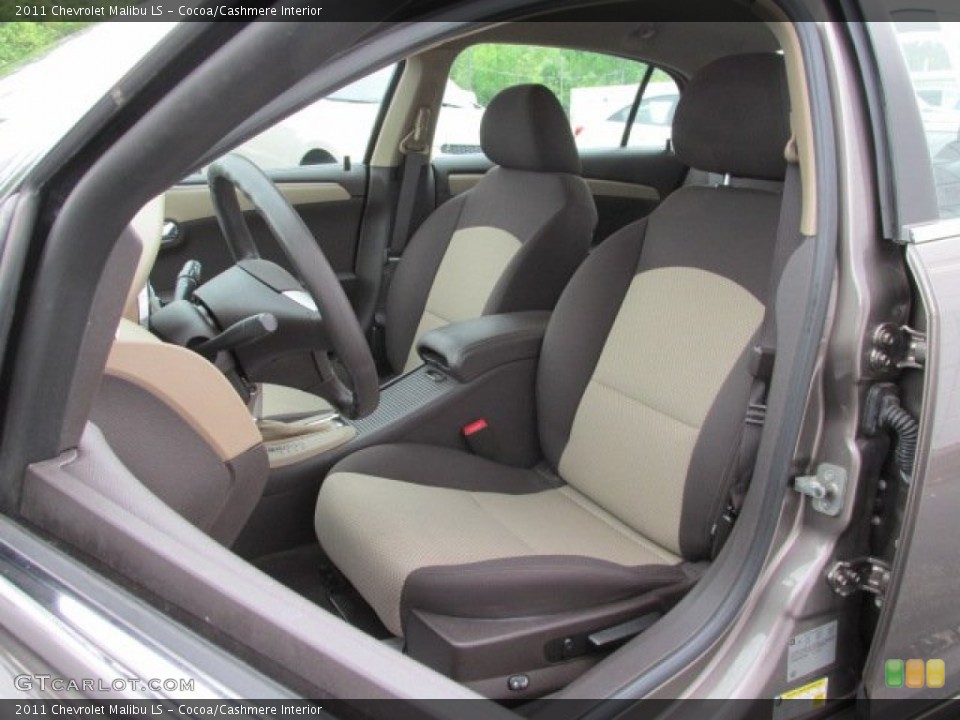 Cocoa/Cashmere Interior Front Seat for the 2011 Chevrolet Malibu LS #82331810