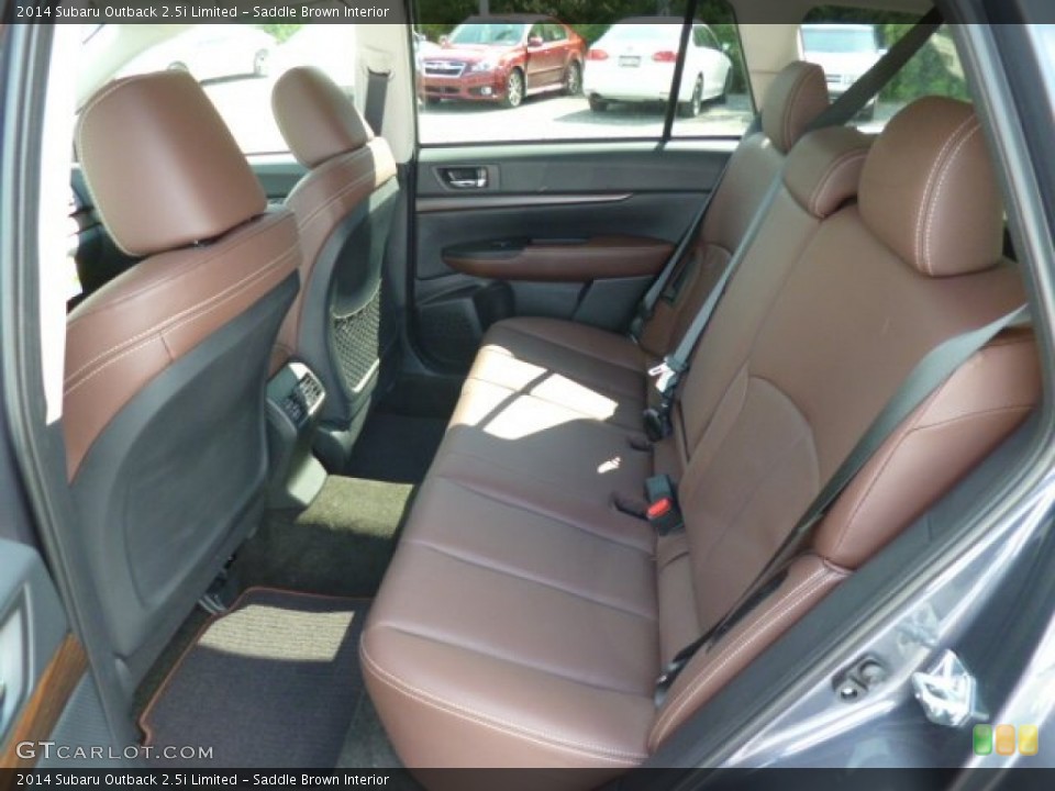 Saddle Brown Interior Rear Seat for the 2014 Subaru Outback 2.5i Limited #82334345