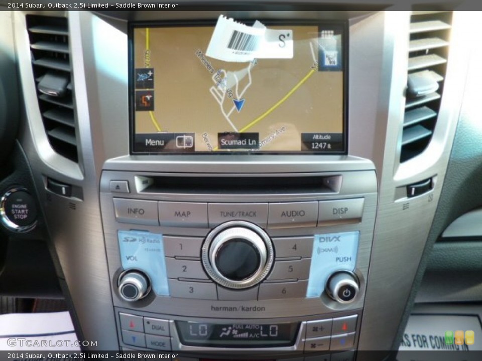 Saddle Brown Interior Navigation for the 2014 Subaru Outback 2.5i Limited #82334450