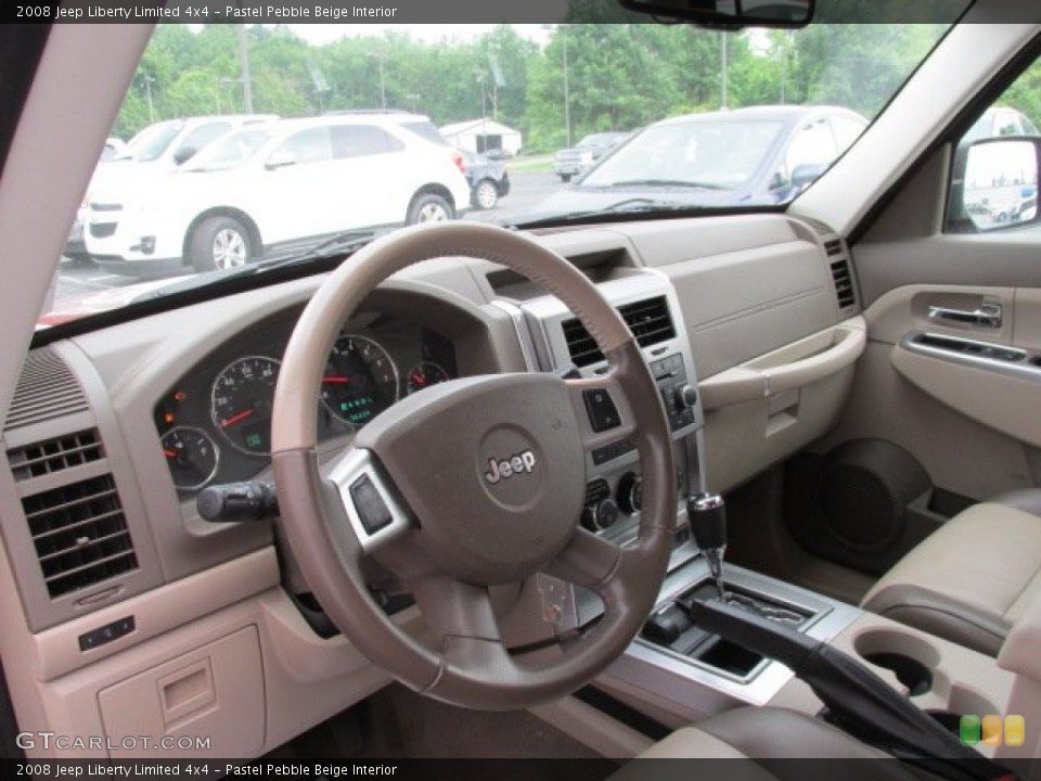 Pastel Pebble Beige Interior Dashboard for the 2008 Jeep Liberty Limited 4x4 #82334573