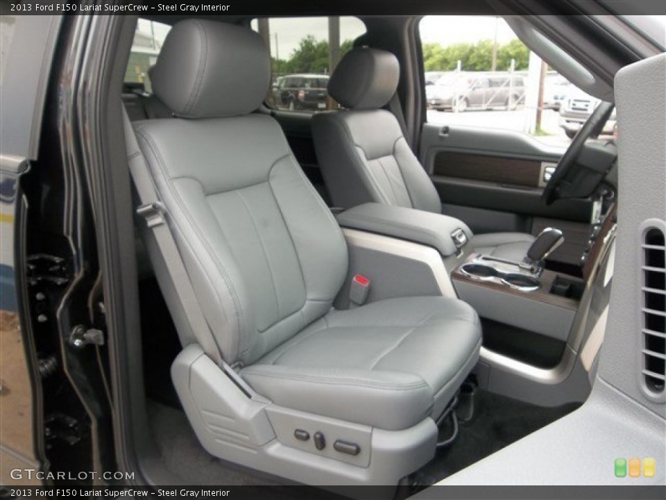 Steel Gray Interior Front Seat for the 2013 Ford F150 Lariat SuperCrew #82336571