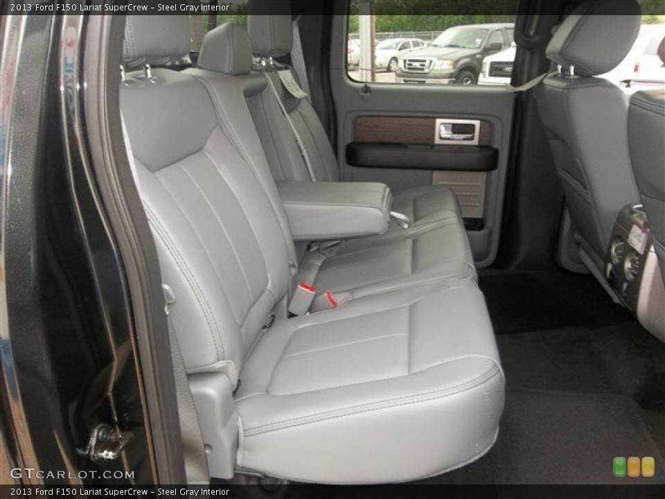 Steel Gray Interior Rear Seat for the 2013 Ford F150 Lariat SuperCrew #82336619