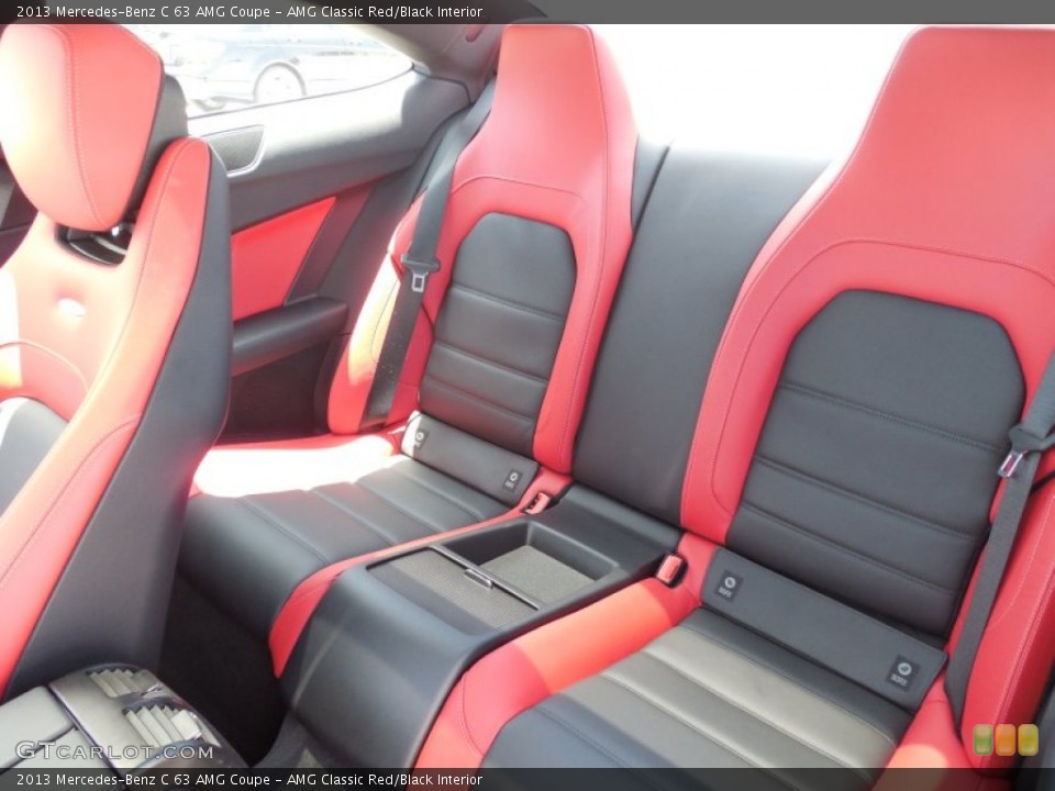AMG Classic Red/Black 2013 Mercedes-Benz C Interiors