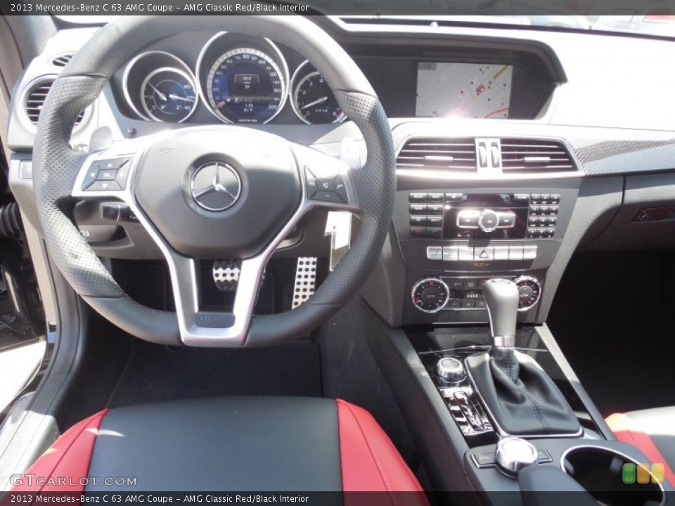 AMG Classic Red/Black Interior Dashboard for the 2013 Mercedes-Benz C 63 AMG Coupe #82339691