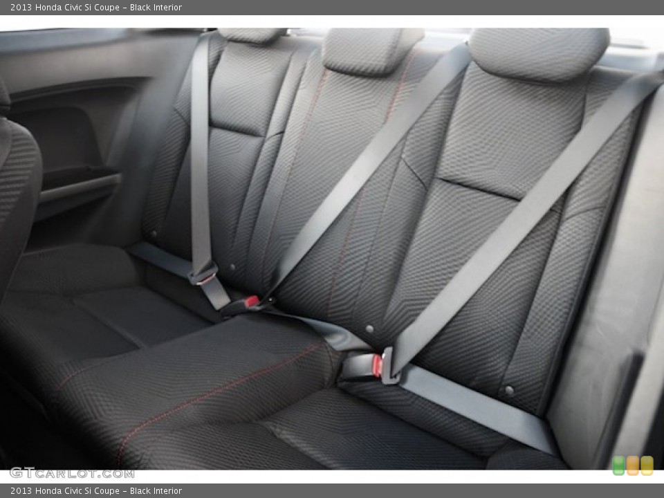 Black Interior Rear Seat for the 2013 Honda Civic Si Coupe #82341188