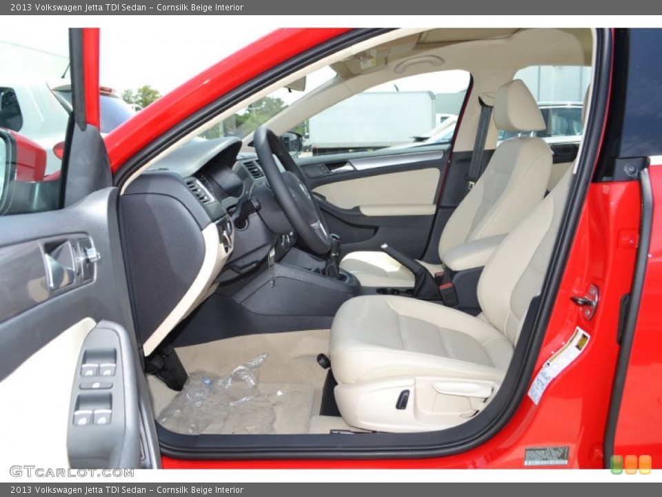 Cornsilk Beige Interior Front Seat for the 2013 Volkswagen Jetta TDI Sedan #82351925