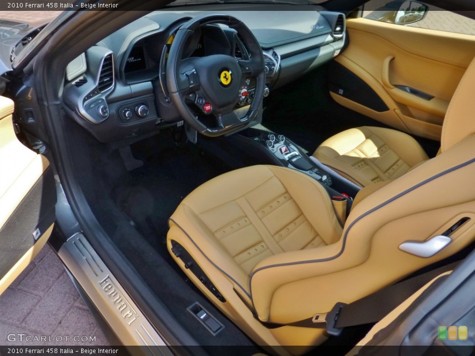 Beige Interior Prime Interior for the 2010 Ferrari 458 Italia #82352275