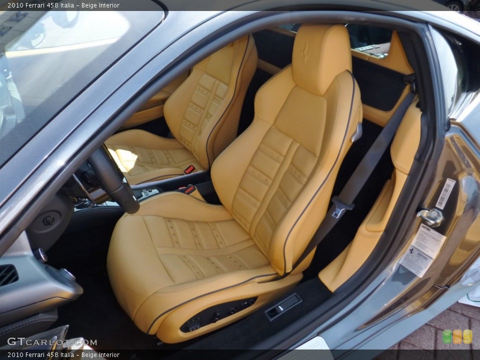 Beige Interior Front Seat for the 2010 Ferrari 458 Italia #82352306