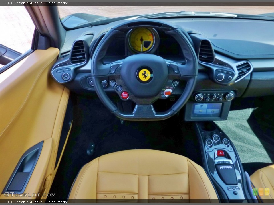 Beige Interior Dashboard for the 2010 Ferrari 458 Italia #82352312